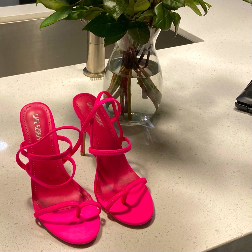 Hot pink heels